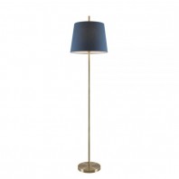 Telbix-Dior Floor Lamp - Blue/ Antique brass & White/ Antique brass 